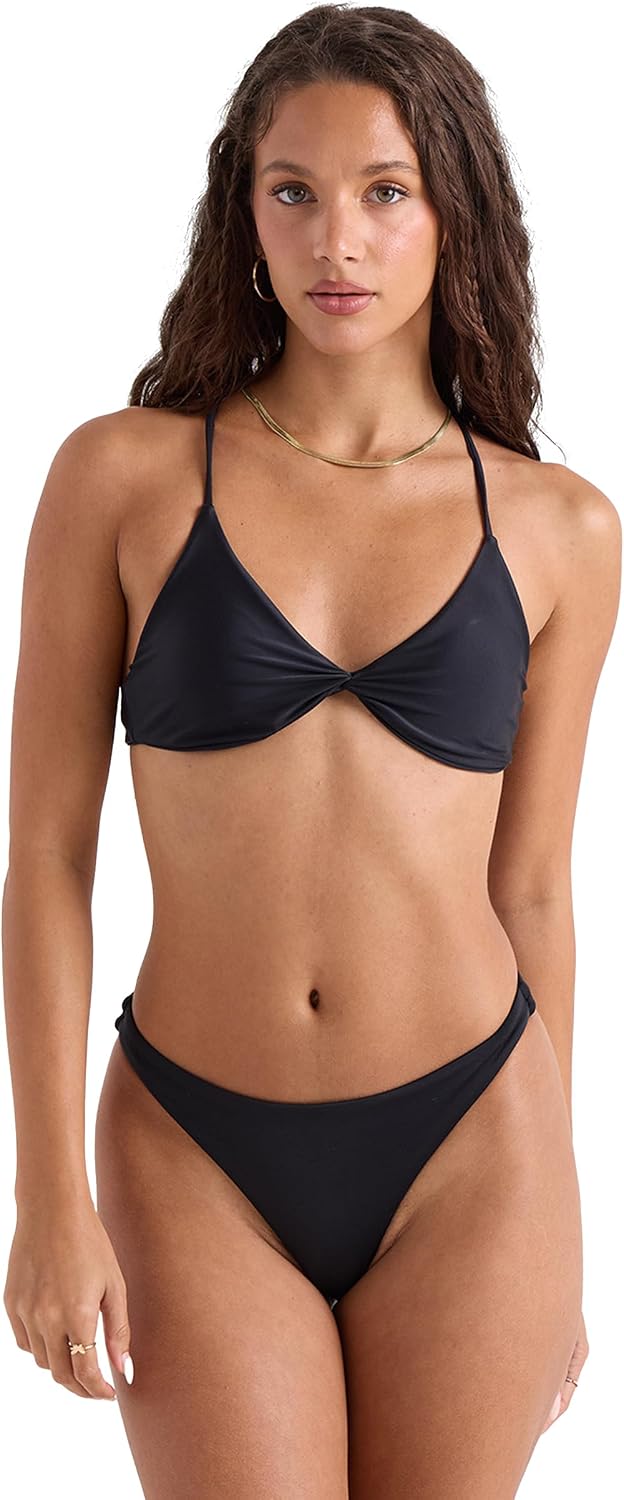 Volcom Women's Simply Seamless Tiny Bikini Bottom Onyx