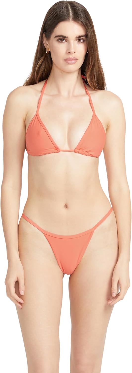 Volcom Women's Simply Seamless Tiny Bikini Bottom E-coral