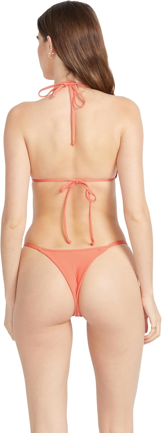 Volcom Women's Simply Seamless Tiny Bikini Bottom E-coral