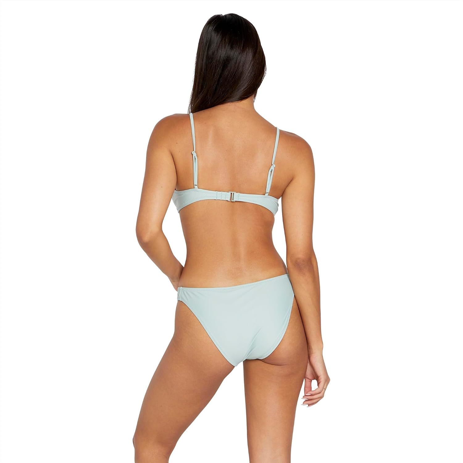 Volcom Women's Crop Bikini Top – Seamless Swim Top with Cropped Fit, Adjustable Straps, and Removable Cups initial