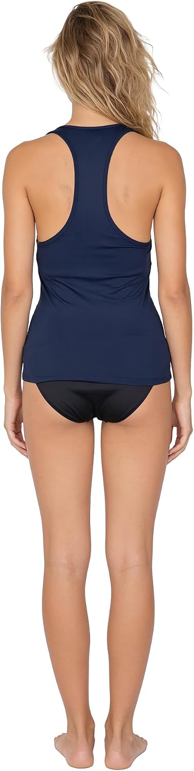 Volcom Women's Simply Core Tankini Swimsuit Top Plus Size Navy