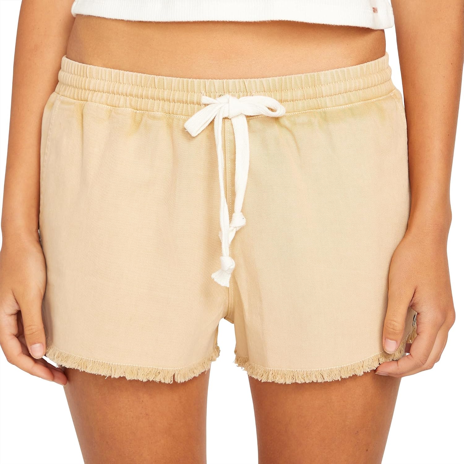 Volcom Women's Strutin Stone Elastic Waist Short Hazelnut
