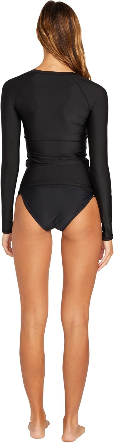 Volcom Women's Simply Core Long Sleeve Rashguard Upf 50+ Jet