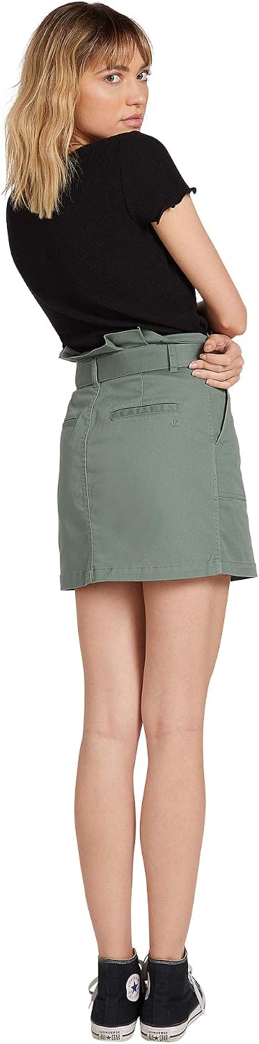 Volcom Juniors Frochickie Skirt Forest Green