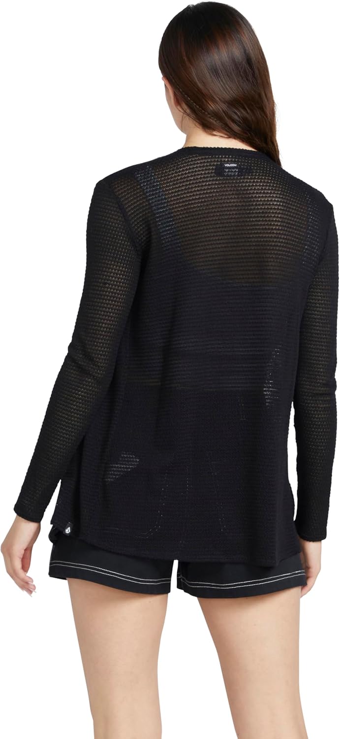 Volcom Women's Go Go Wrap Open Front Cardigan Sweater (Regular & Plus Size) initial