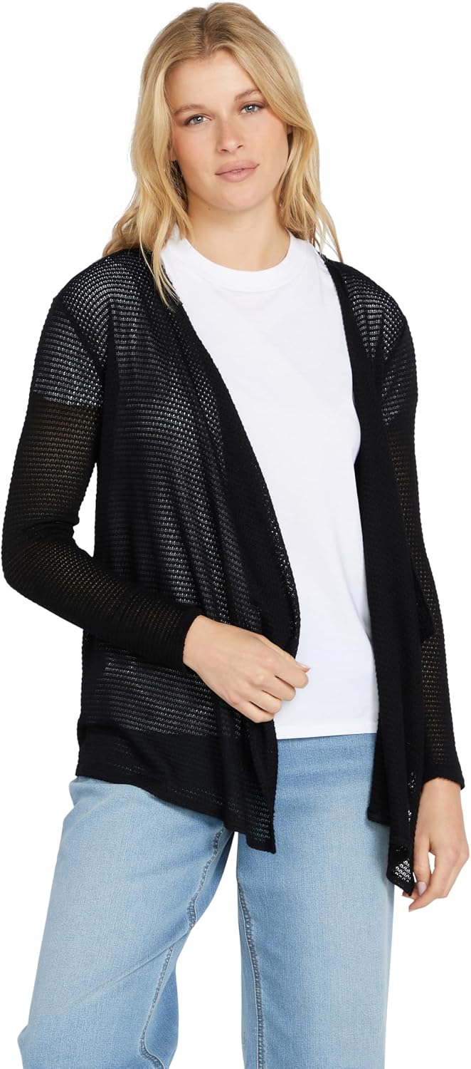 Volcom Women's Go Go Wrap Open Front Cardigan Sweater (Regular & Plus Size) initial