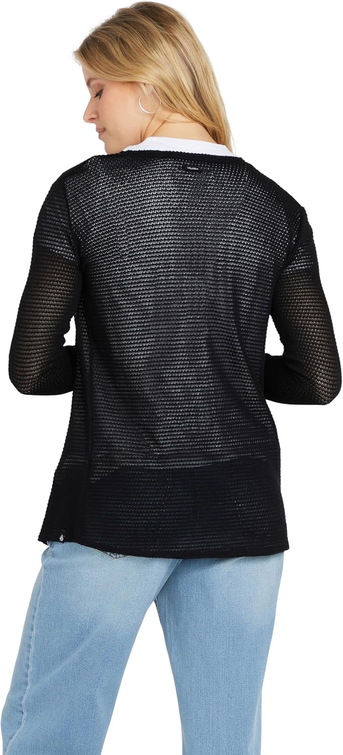 Volcom Women's Go Go Wrap Open Front Cardigan Sweater (Regular & Plus Size) initial
