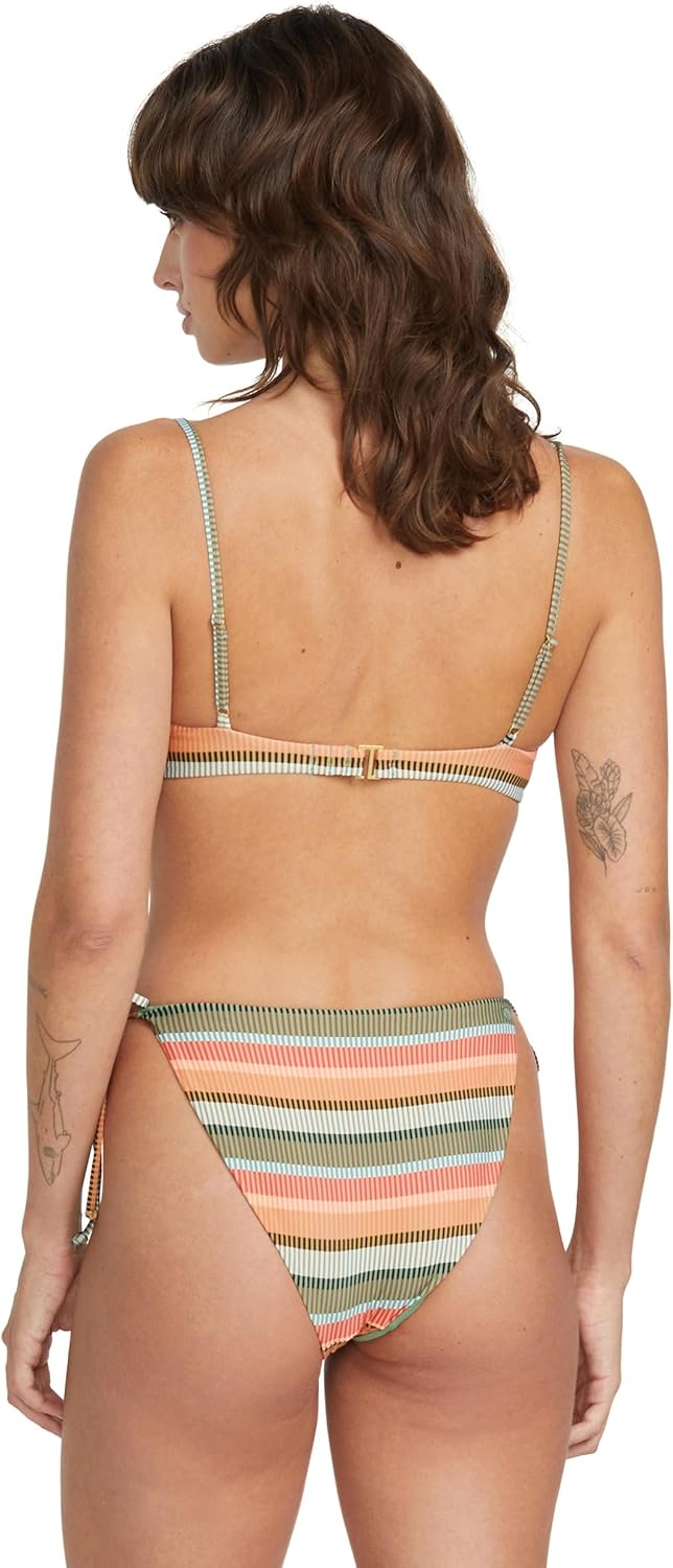 Volcom Women's Full Bikini Bottom – Low-Rise Swim Bottom with Full Coverage, Made from Recycled Fabric Multi Sol
