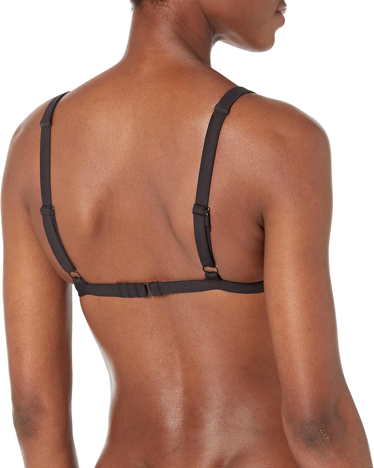 Volcom Simply Seamless Halter Bikini Top Black-c