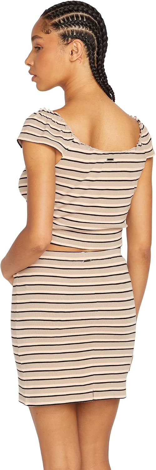 Volcom Women's All Booed Up Top Taupe