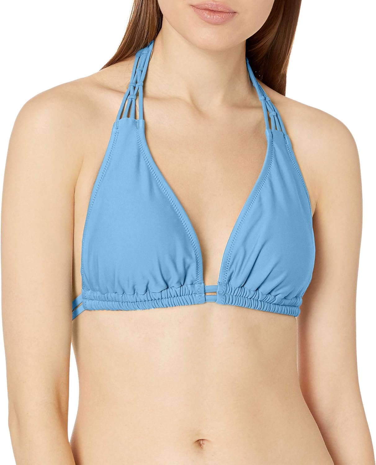 Volcom Simply Seamless Halter Bikini Top Sandy Indigo