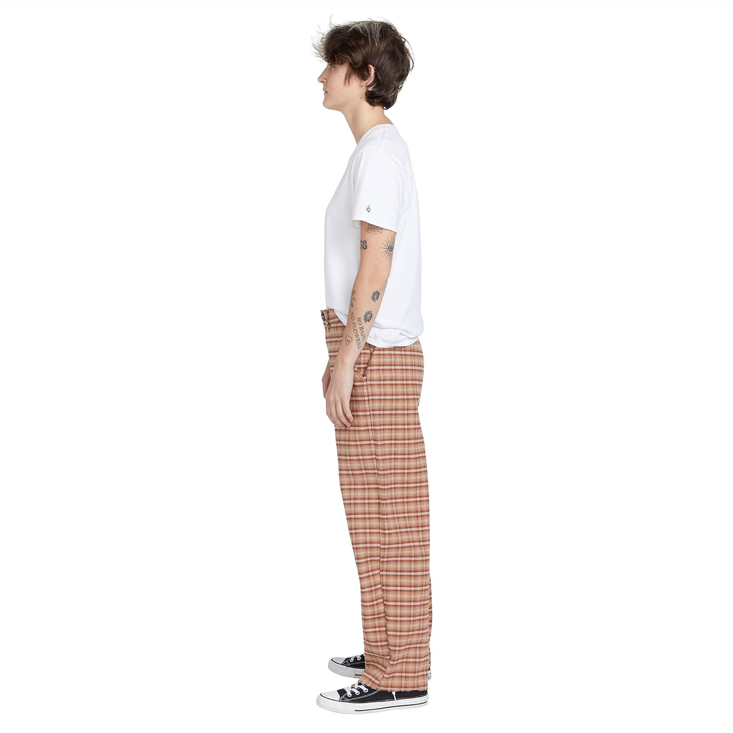 Volcom Women's Thisthatthem Skate Relaxed Fit Chino Pant Toffee