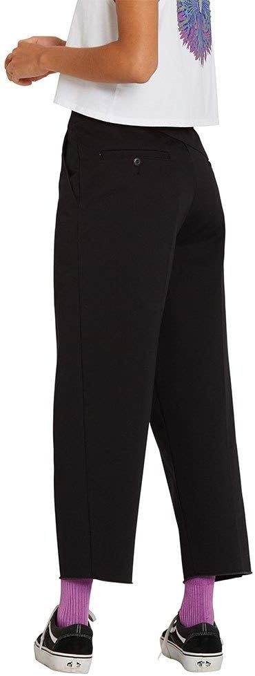 Volcom Women's Whatwhat Oversized Boyfriend Chino Pant Black