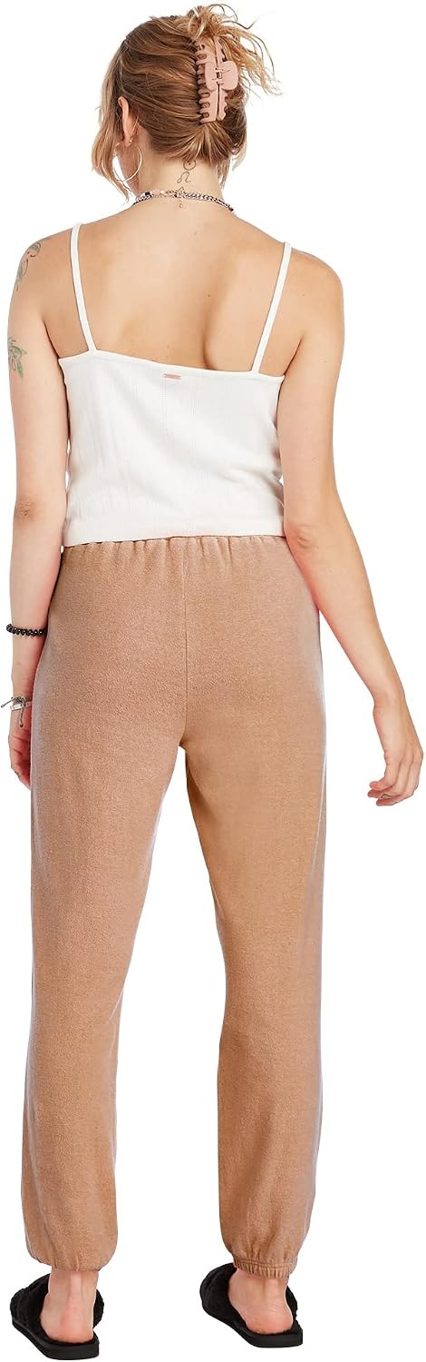Volcom Women's Lived In Lounge Fleece Sweatpants (Regular & Plus Size) Vintage Brown