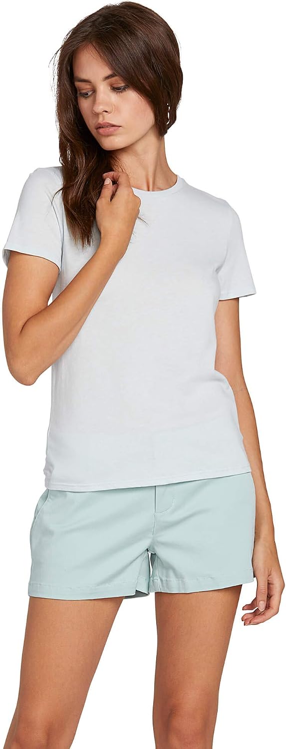Volcom Women's One of Each Short Sleeve Crew Neck Tee (Regular & Plus Size) Smokey Blue