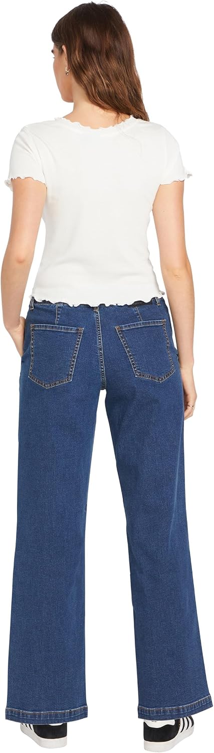 Volcom Women's 1991 Stone Low Rise Denim Jean Pant Ltwt Vintage