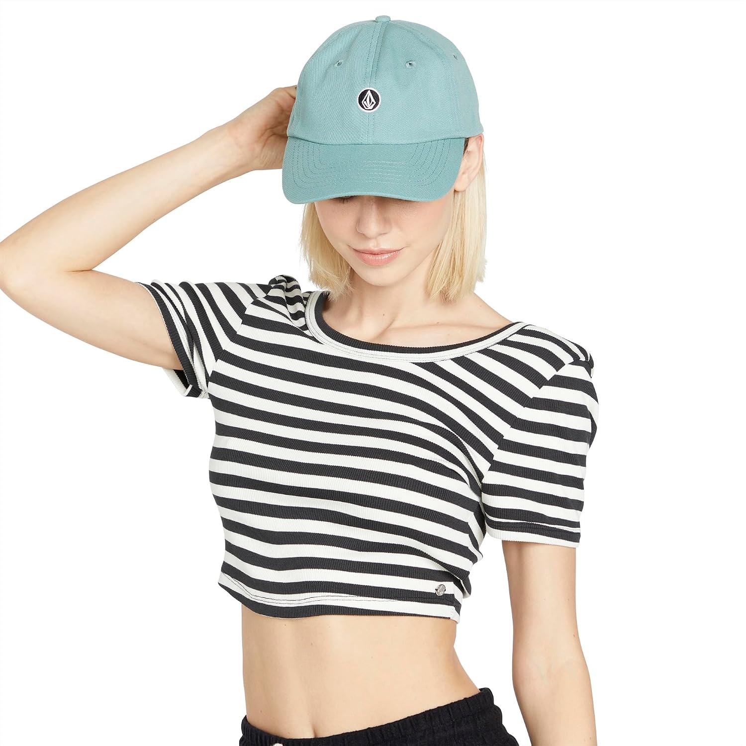 Volcom Women's Circle Stone Dad Hat, Sea Glass