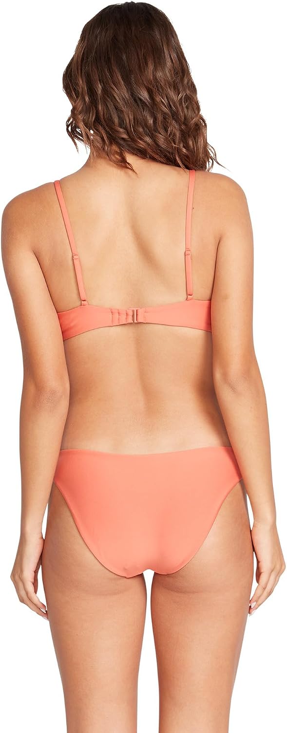 Volcom Women's Simply Solid Full Bikini Bottom (Regular & Plus Size) Cotta