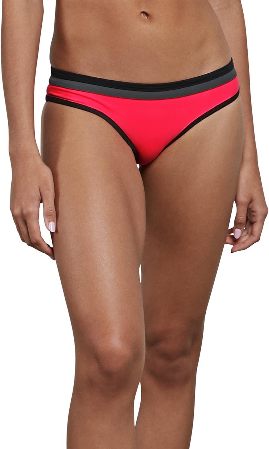 Volcom Women's Full Bikini Bottom – Low-Rise Swim Bottom with Full Coverage, Made from Recycled Fabric Coral
