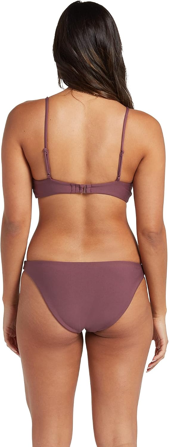 Volcom Women's Simply Solid Full Bikini Bottom (Regular & Plus Size) Eggplant