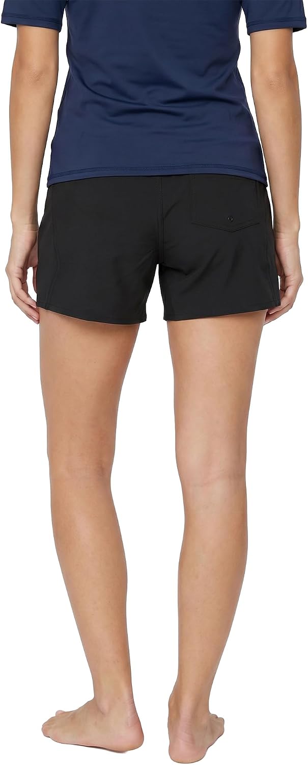 Volcom Women's Simply Solid 5-Inch Swim Surf Boardshort Black