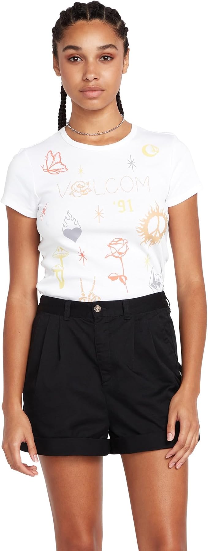 Volcom Women's Frochickie Trouser Short Black