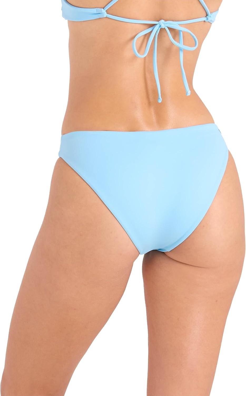 Volcom Women's Full Bikini Bottom – Low-Rise Swim Bottom with Full Coverage, Made from Recycled Fabric Cloud Blue