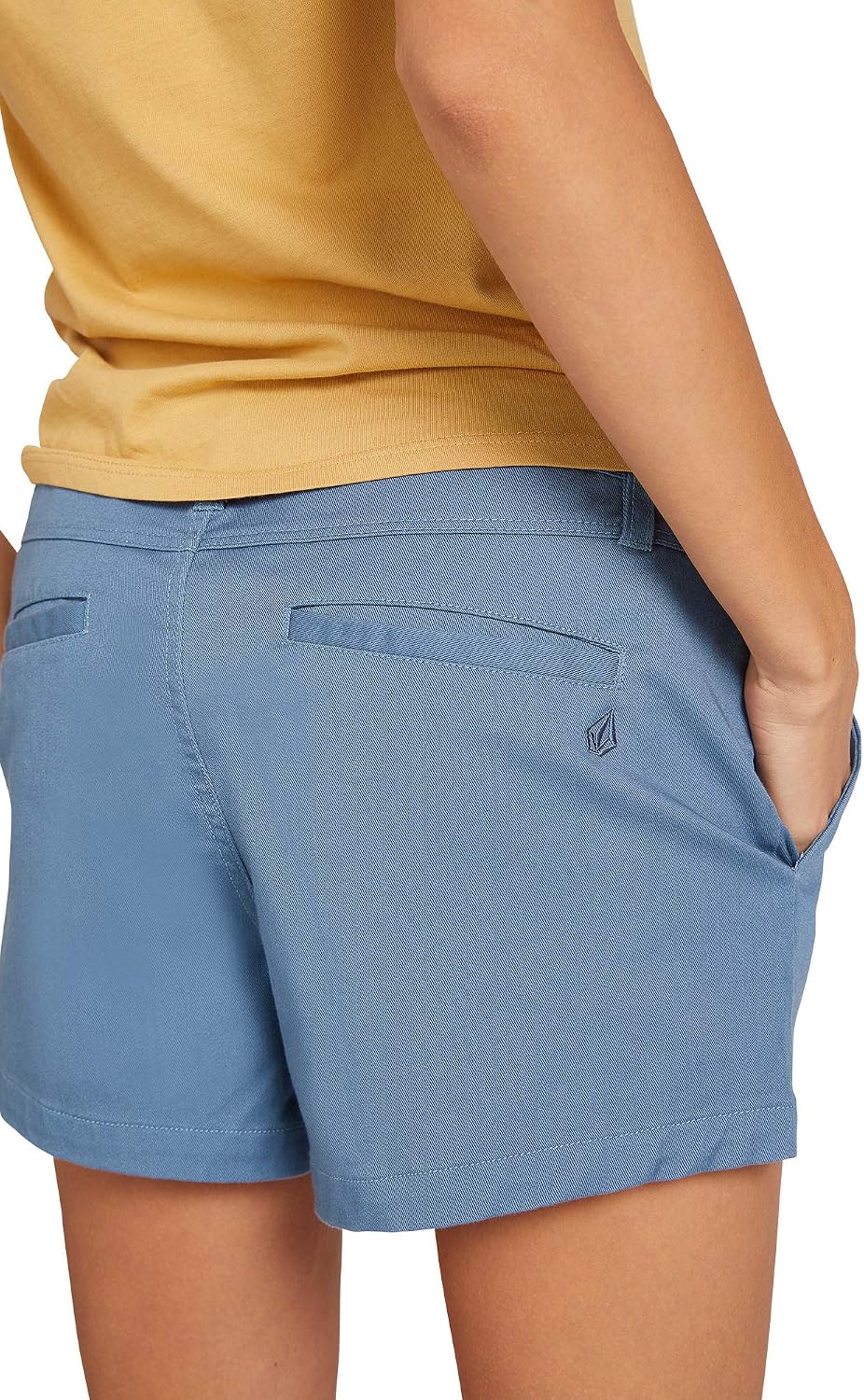 Volcom Women's Frochickie 3" Chino Short (Regular & Plus Size) Laguna Blue