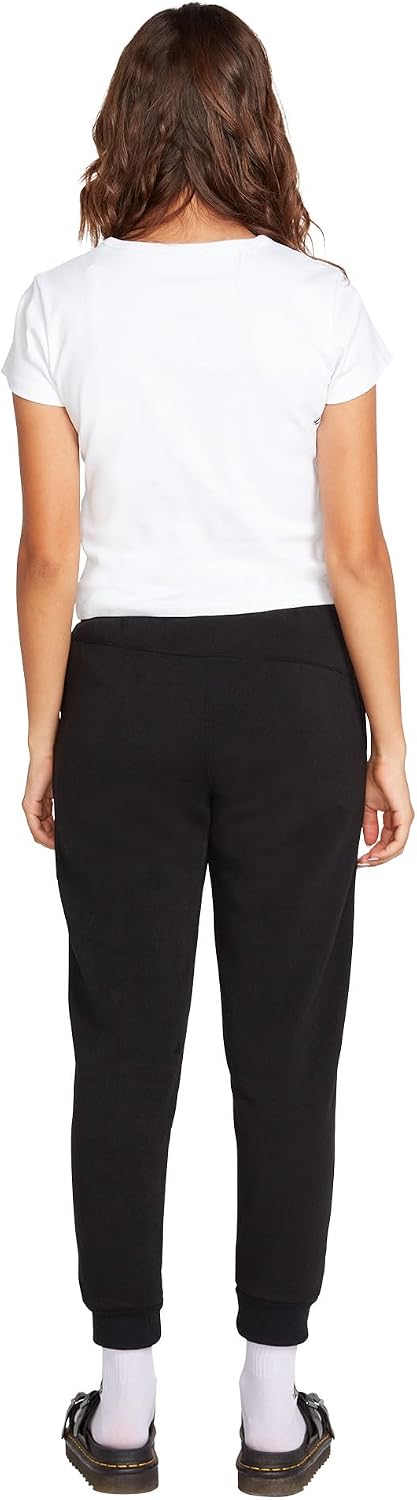 Volcom Women's Stone Stacked Slim Fit Jogger Pant Black