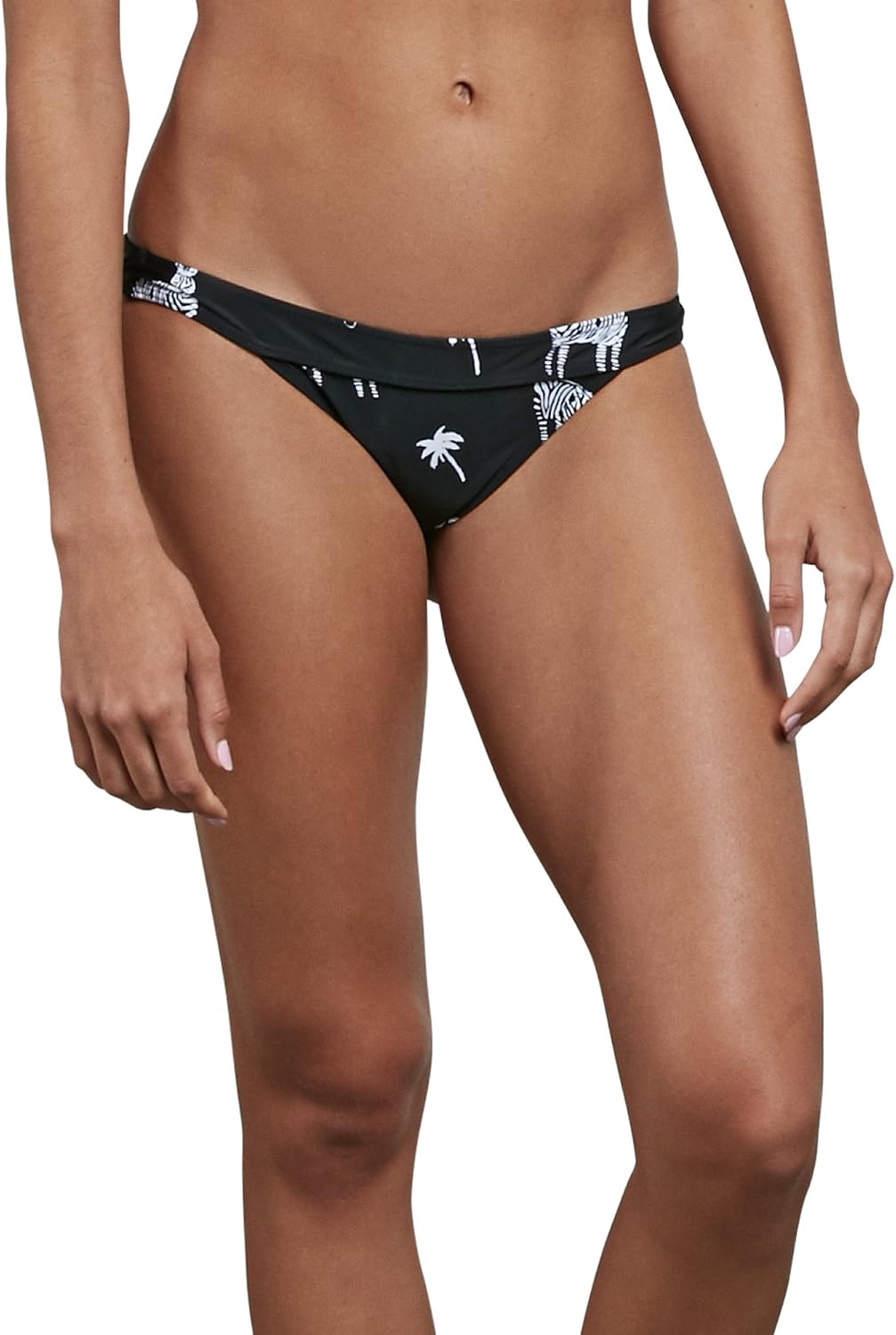 Volcom Women's Simply Solid Full Bikini Bottom (Regular & Plus Size) Night