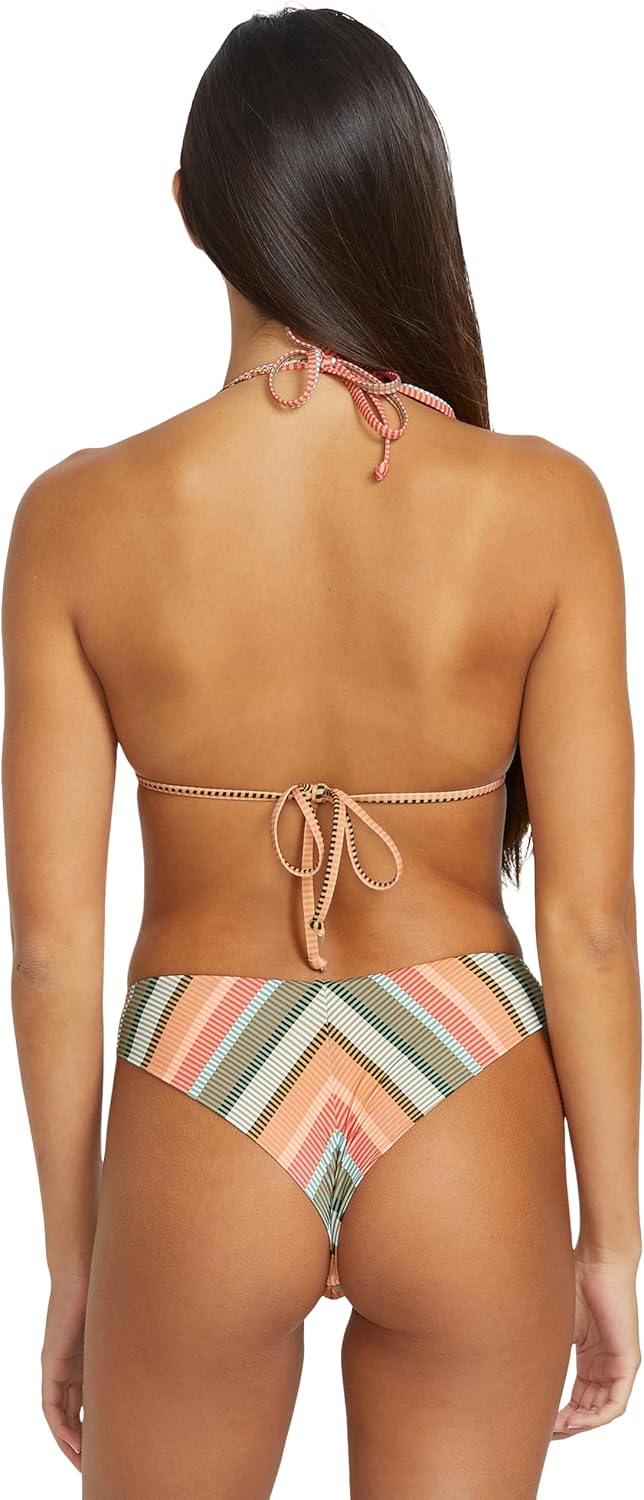 Volcom Women's Tri Bikini Top – Sustainable Slide-tri Swim Top with Adjustable Halter and Removable Cups Multi Sol