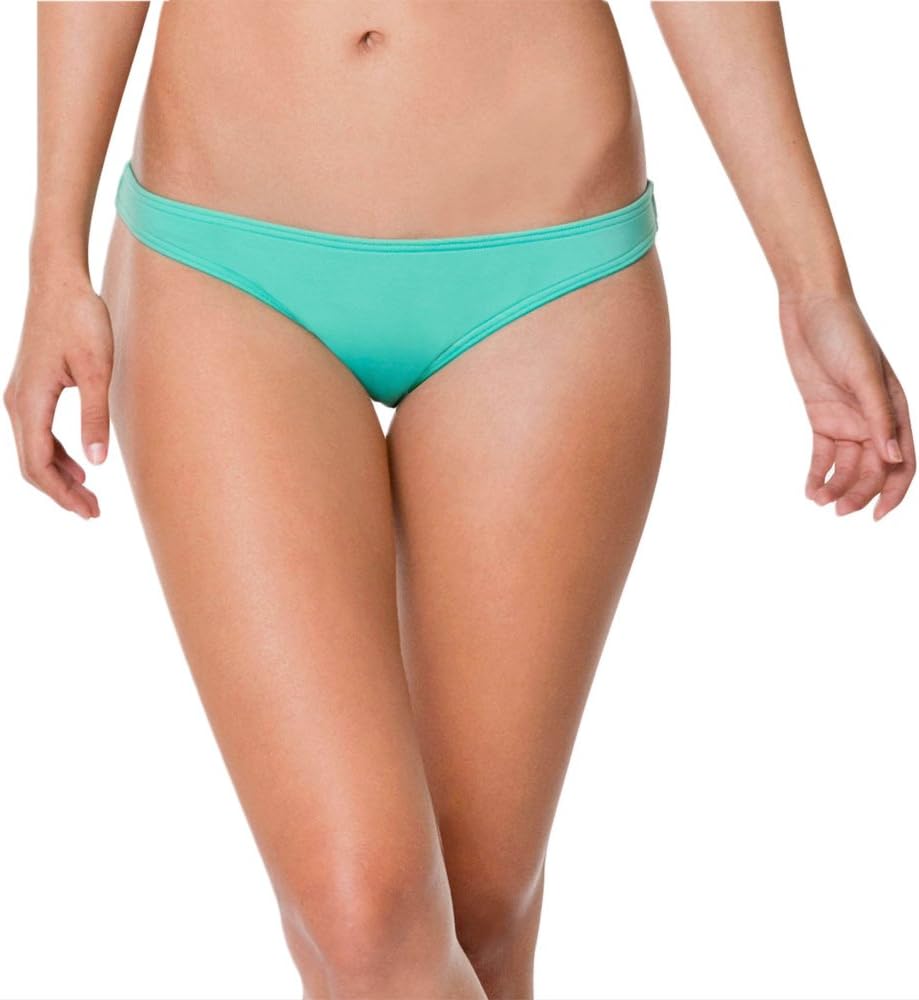 Volcom Women's Simply Solid Full Bikini Bottom (Regular & Plus Size) Sea Glass 1
