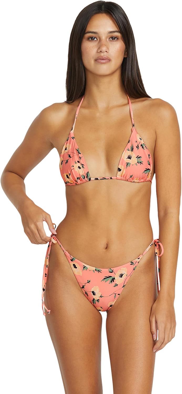Volcom Women's Simply Seamless Skimpy Swimsuit Bikini Bottom Sunset