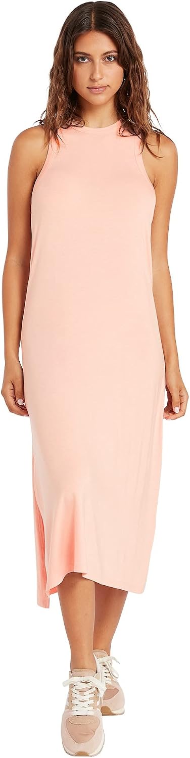 Volcom Women's Stonelight Midi Dress Hazey Pink