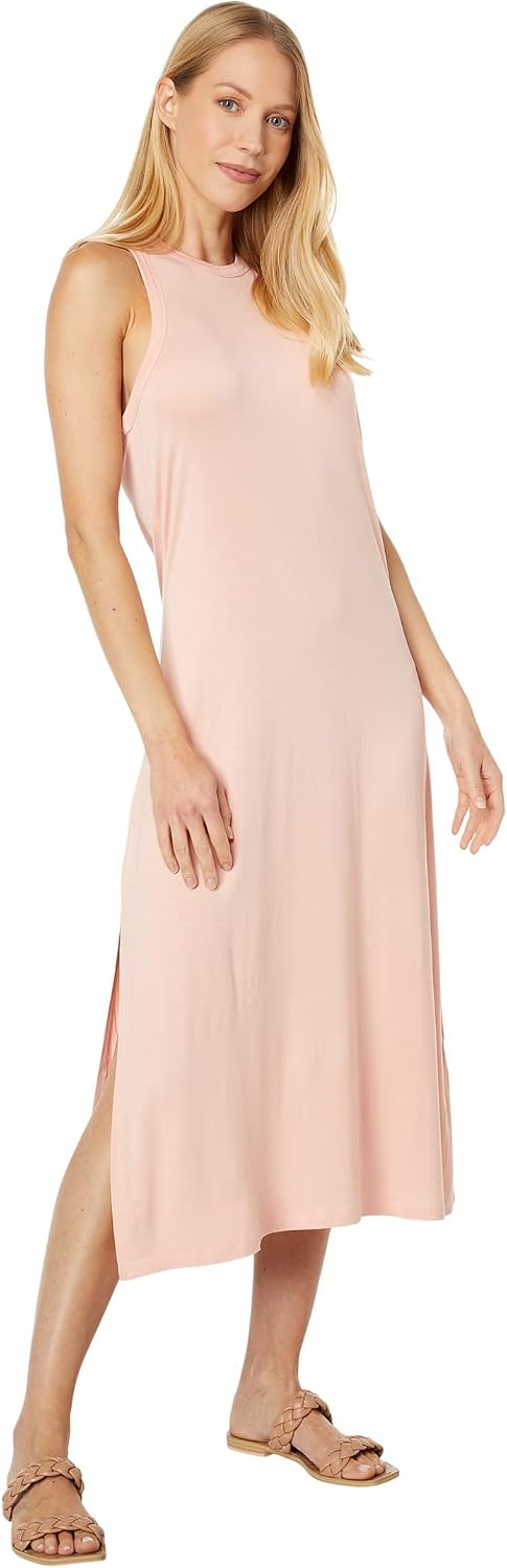 Volcom Women's Stonelight Midi Dress Hazey Pink