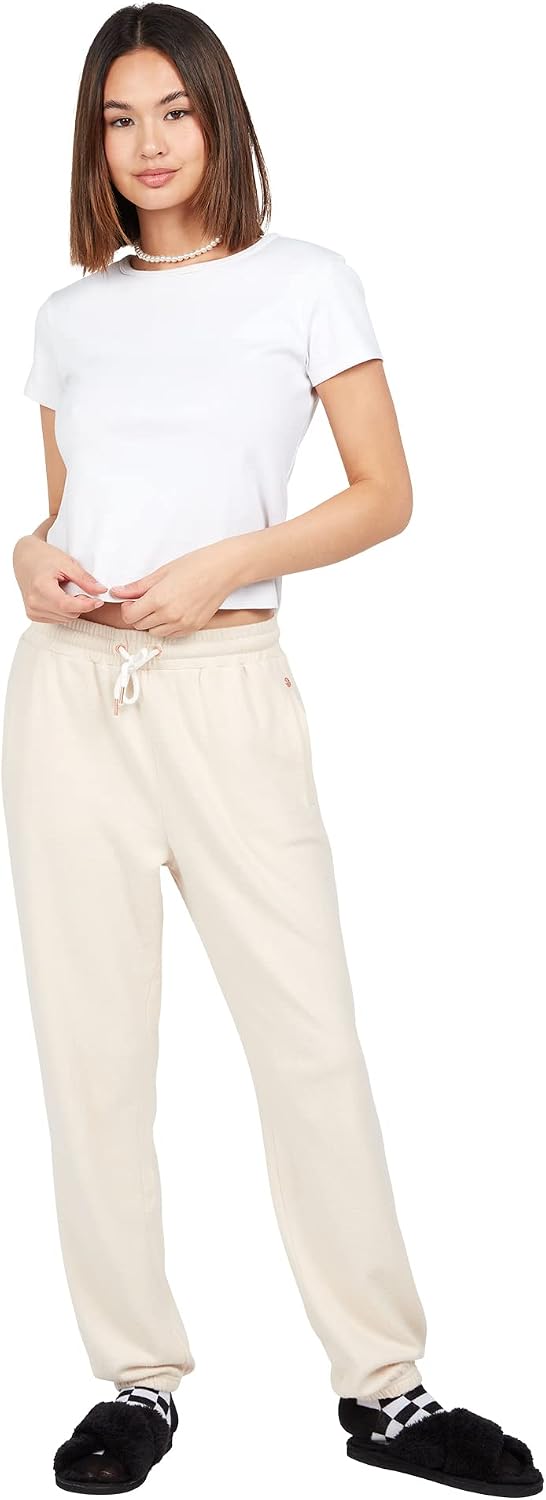 Volcom Women's Lived In Lounge Fleece Sweatpants (Regular & Plus Size) Sand