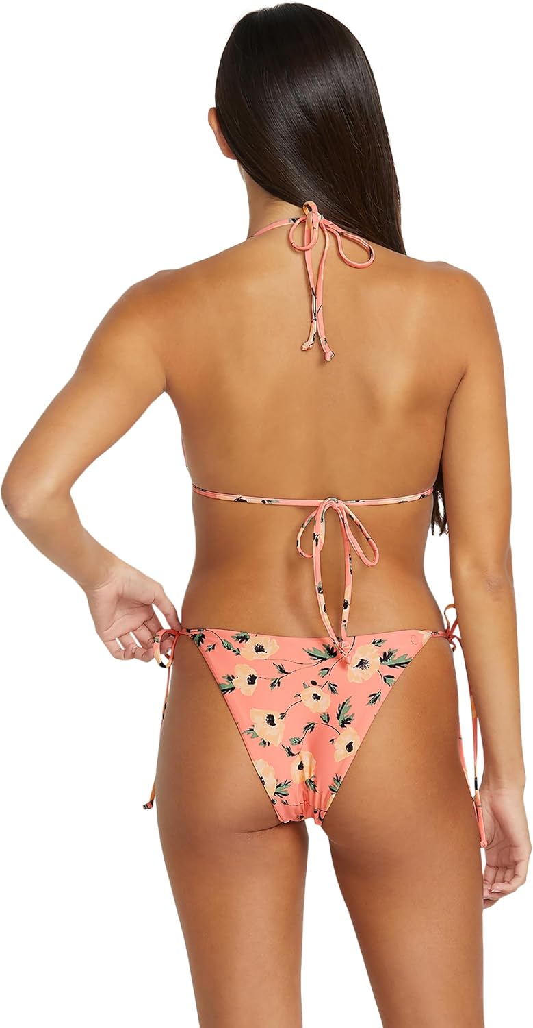 Volcom Women's Simply Seamless Skimpy Swimsuit Bikini Bottom Sunset