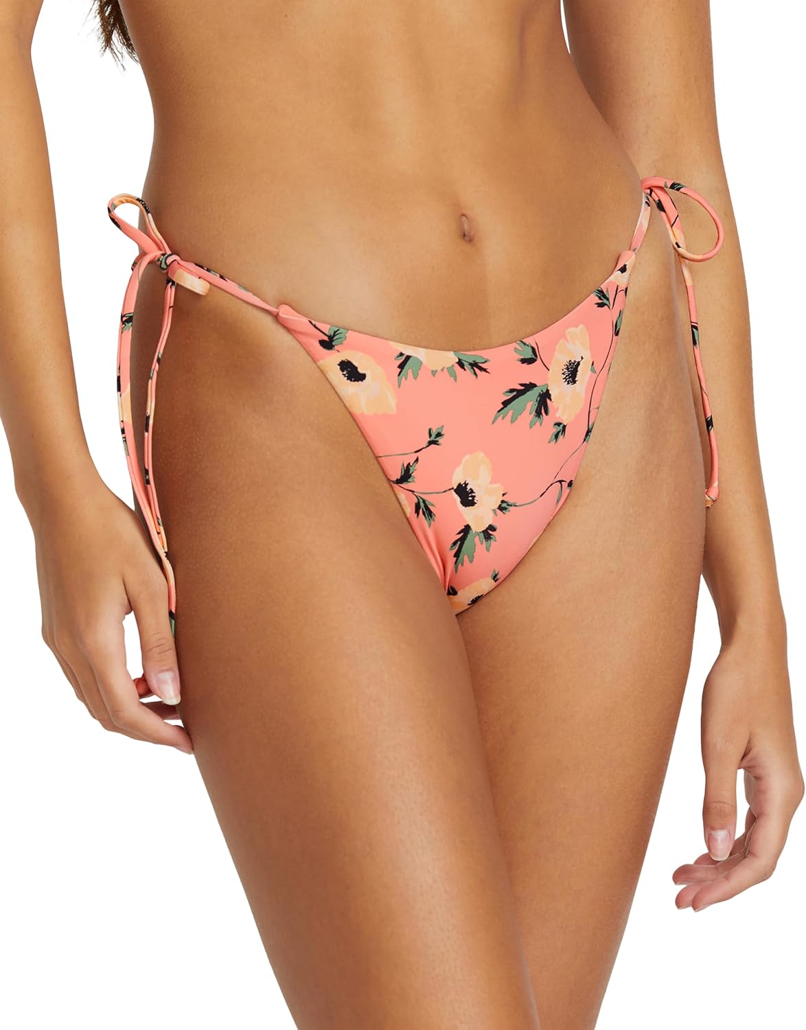 Volcom Women's Simply Seamless Skimpy Swimsuit Bikini Bottom Sunset