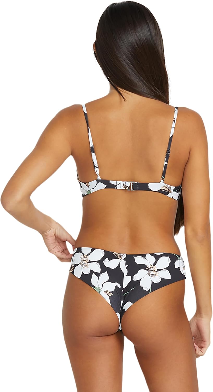 Volcom Women's Crop Bikini Top – Seamless Swim Top with Cropped Fit, Adjustable Straps, and Removable Cups Lily