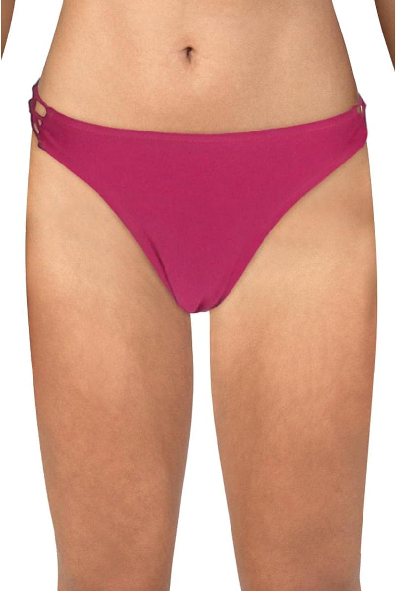 Volcom Women's Simply Solid Full Bikini Bottom (Regular & Plus Size) Paradise Purple