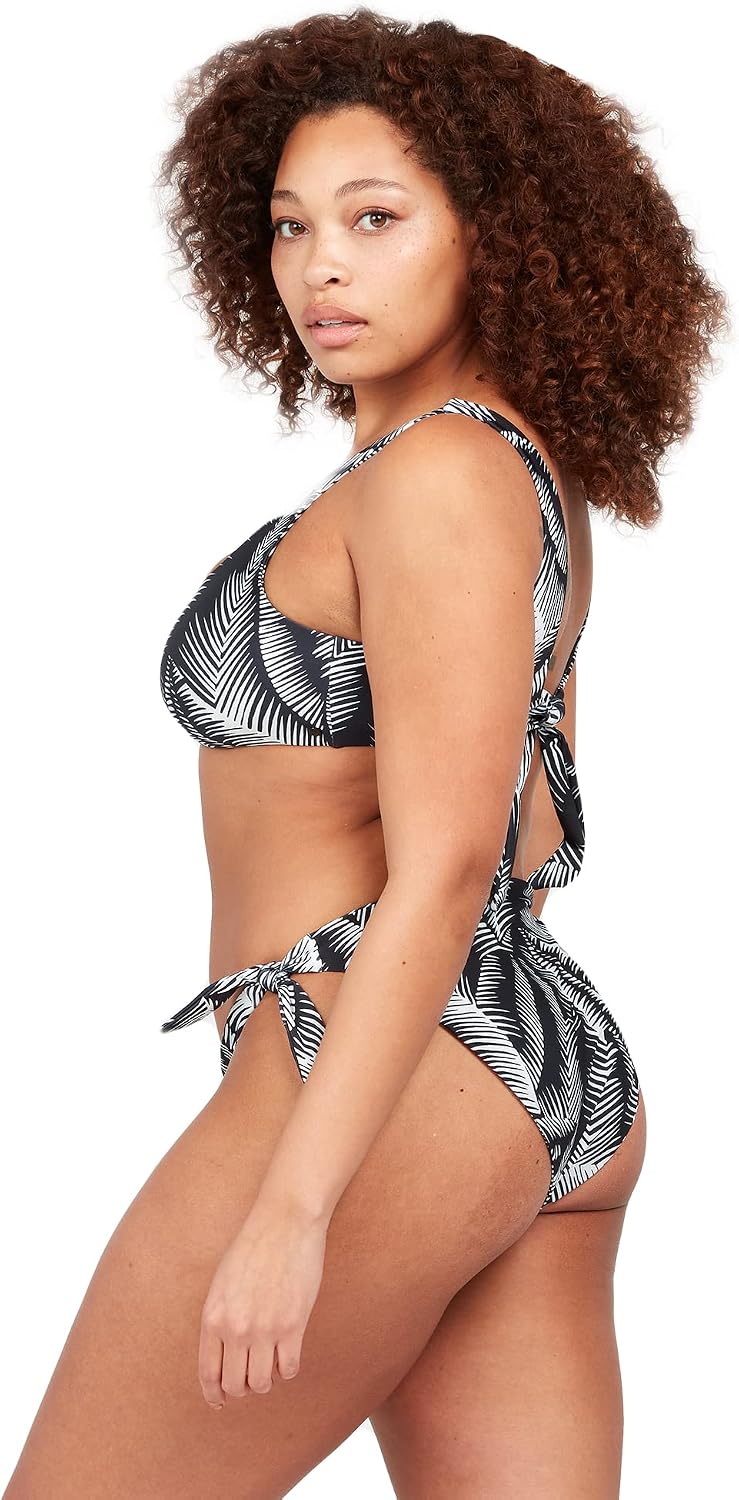 Volcom Women's Full Bikini Bottom – Low-Rise Swim Bottom with Full Coverage, Made from Recycled Fabric Eve
