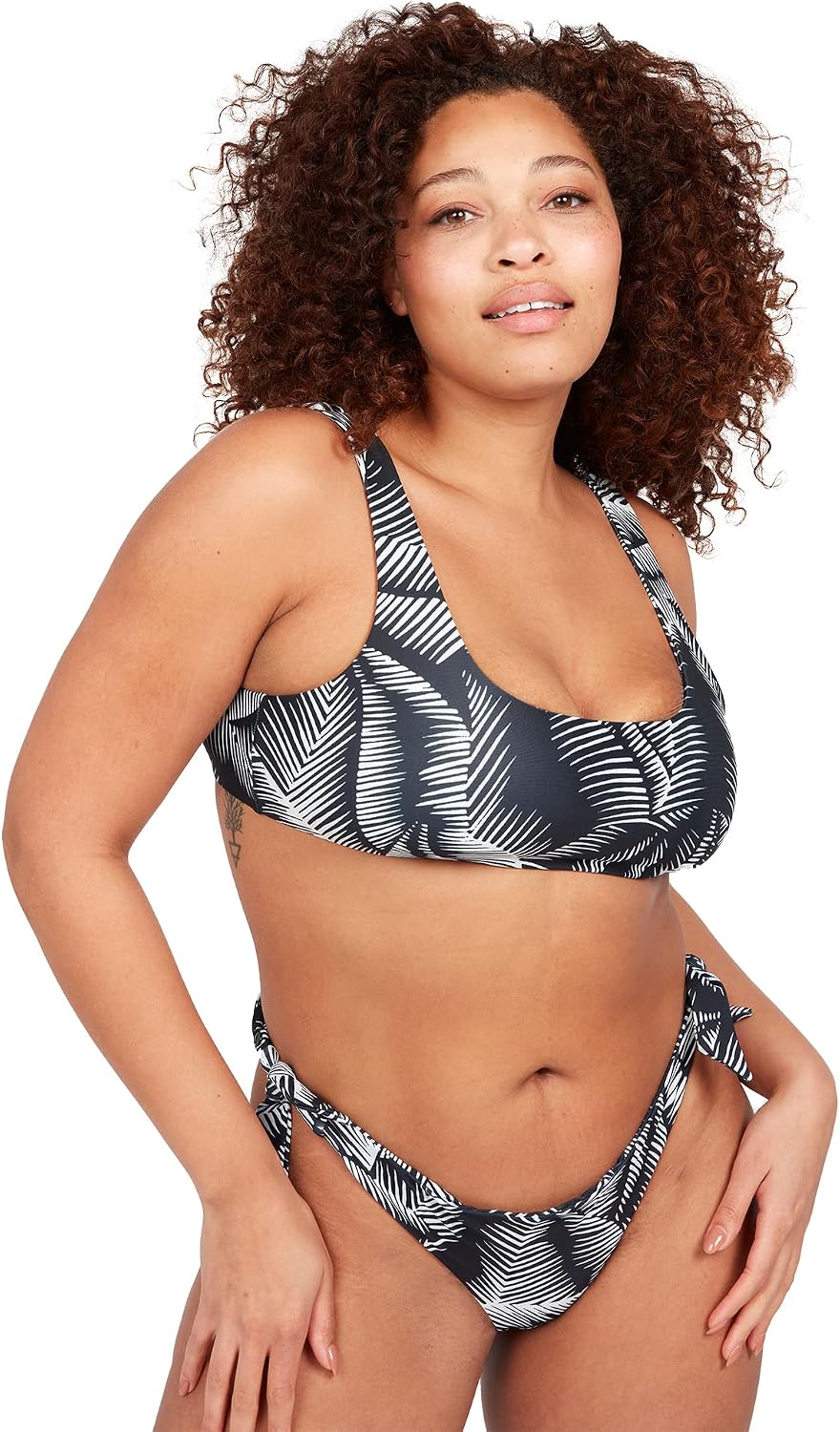 Volcom Women's Full Bikini Bottom – Low-Rise Swim Bottom with Full Coverage, Made from Recycled Fabric Eve