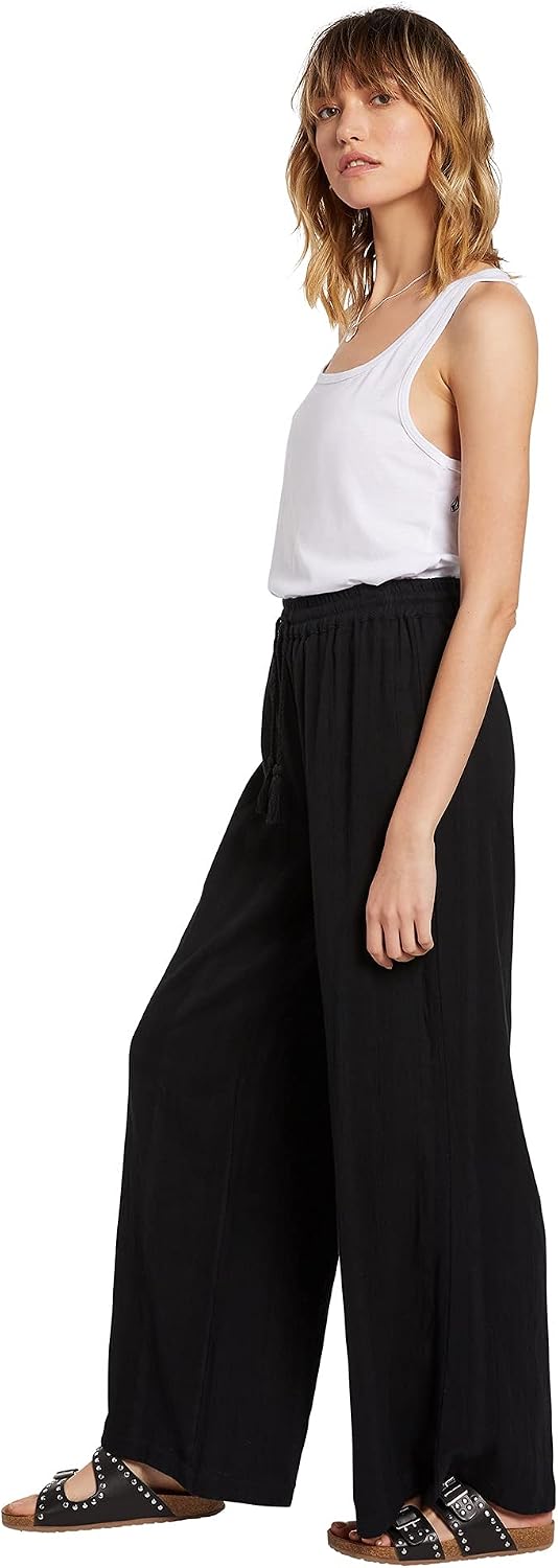Volcom Women's Sun Spent Beach Pant (Regular & Plus Size) Black