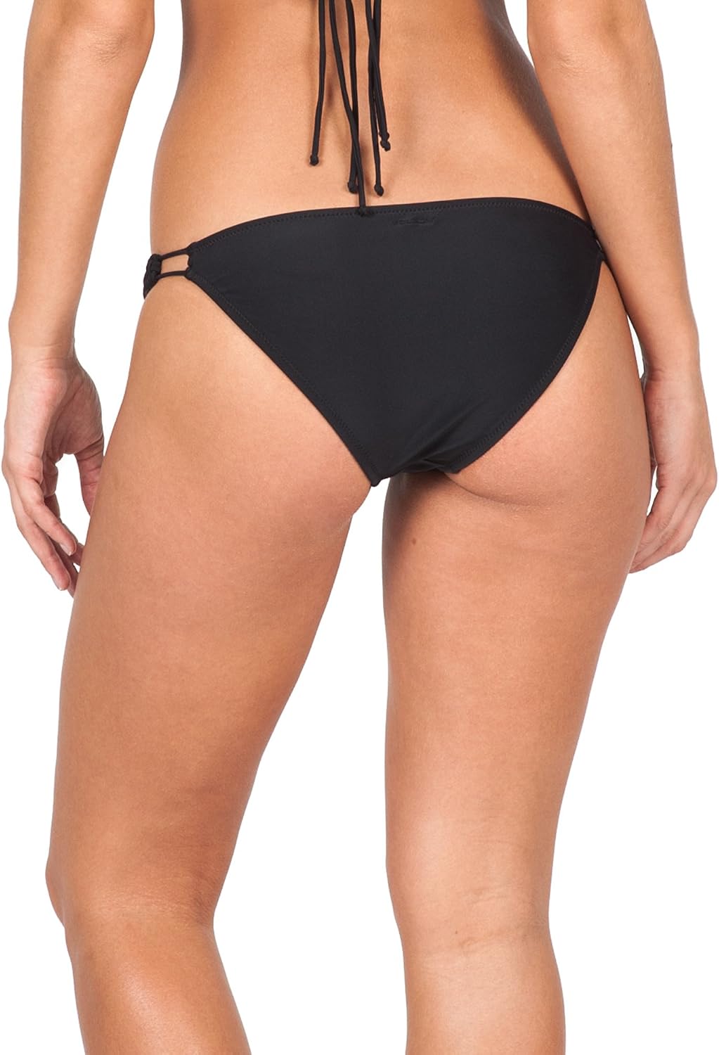 Volcom Women's Simply Solid Full Bikini Bottom (Regular & Plus Size) Black 3