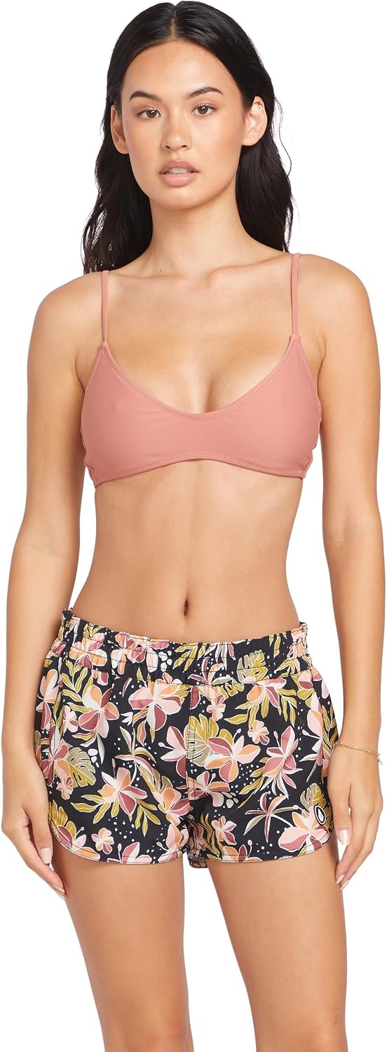 Volcom Women's 2-inch Swim Boardshorts – Lightweight 4-Way Stretch Surf Shorts with UPF 50+ and Recycled Fabric Multicolor