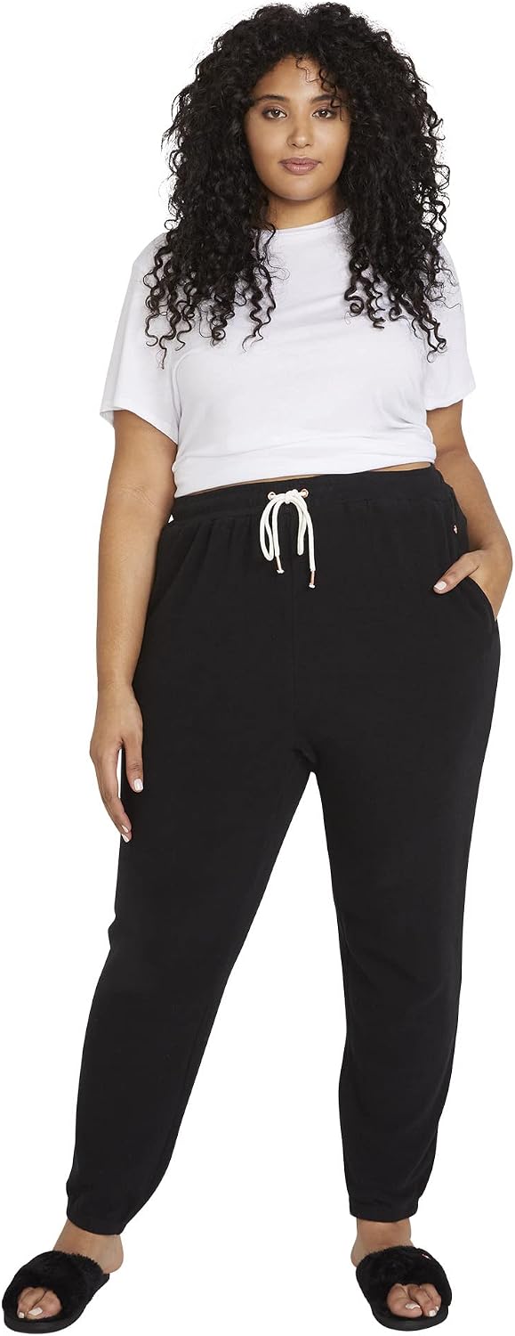 Volcom Women's Lived In Lounge Fleece Sweatpants (Regular & Plus Size) Black