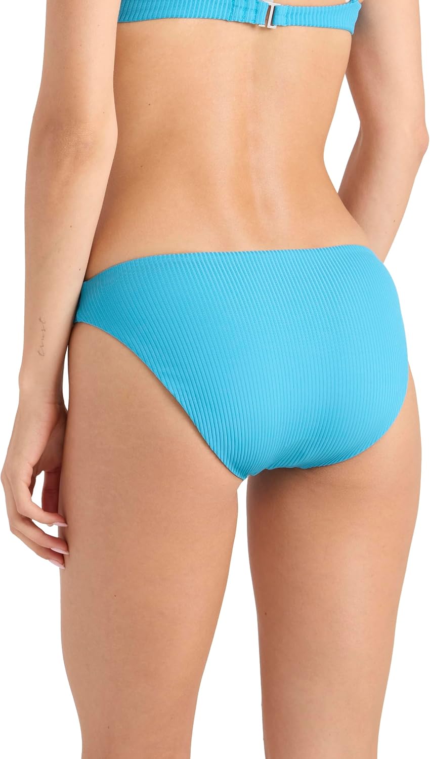 Volcom Women's Full Bikini Bottom – Low-Rise Swim Bottom with Full Coverage, Made from Recycled Fabric Deep Ocean