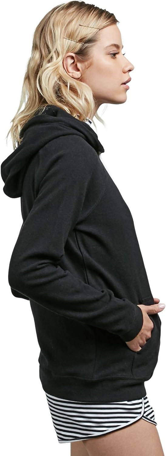 Lived In Lounge Hooded Fleece Pullover Sweatshirt (Regular & Plus Size) Black 1