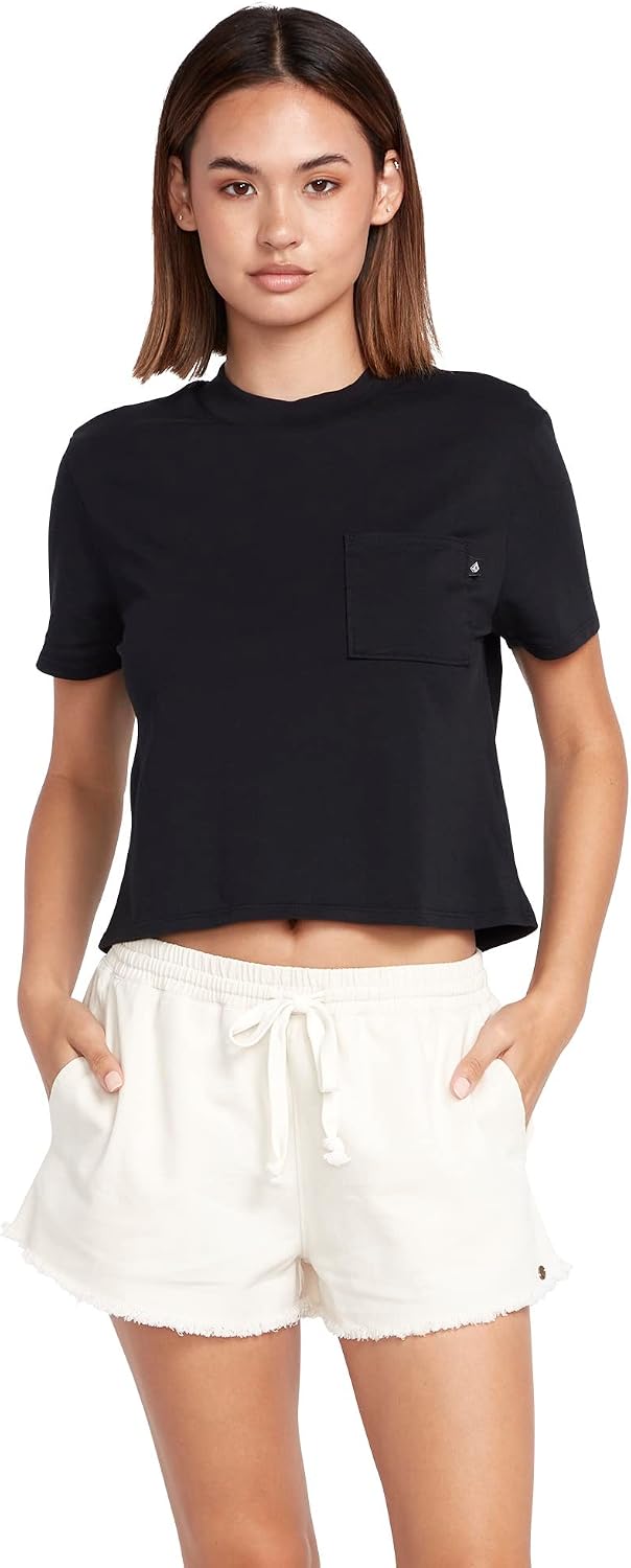 Volcom Women's Strutin Stone Elastic Waist Short Sand