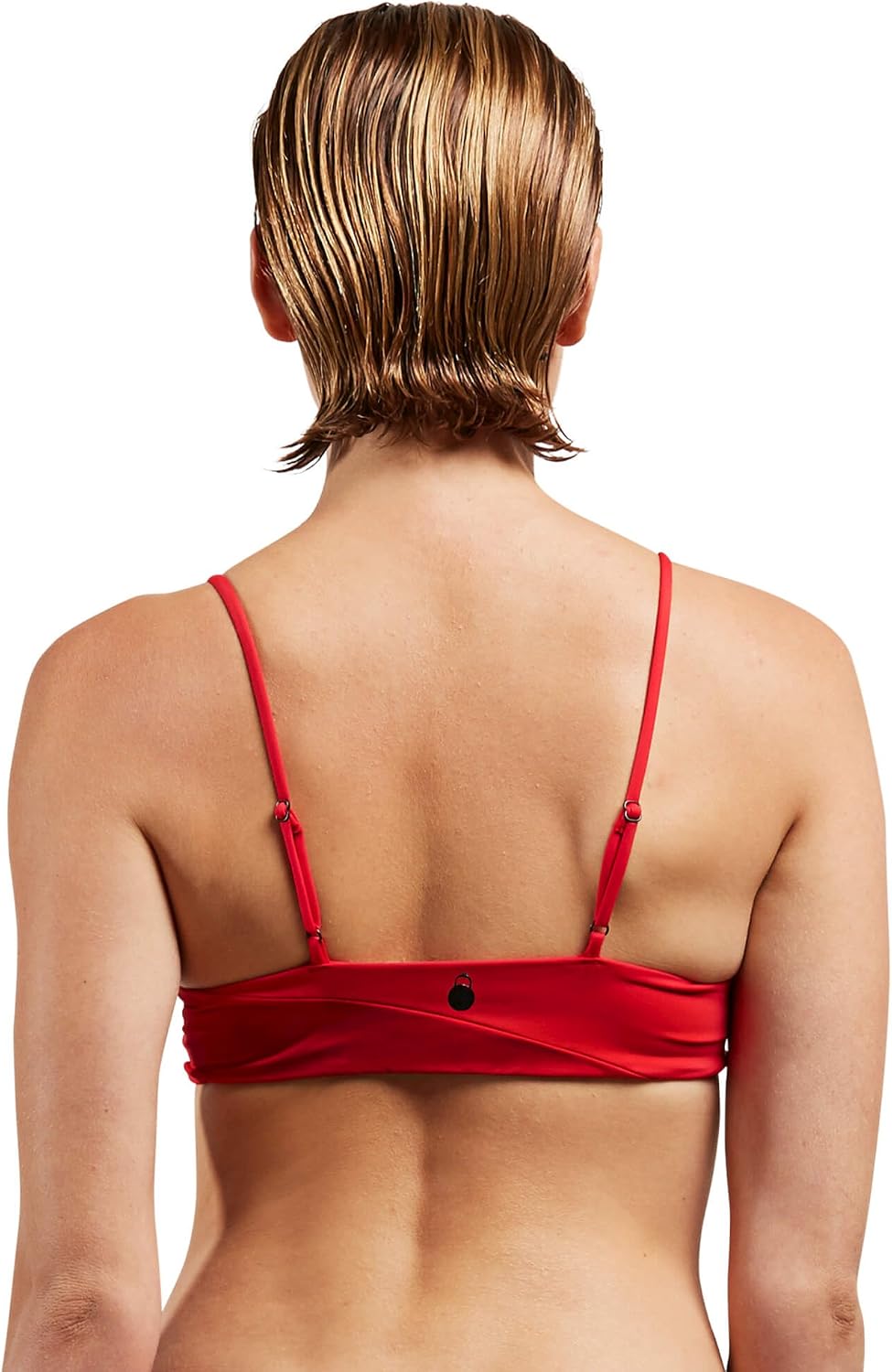 Volcom Simply Seam Less Vneck Bikini Top Swimwear True Red